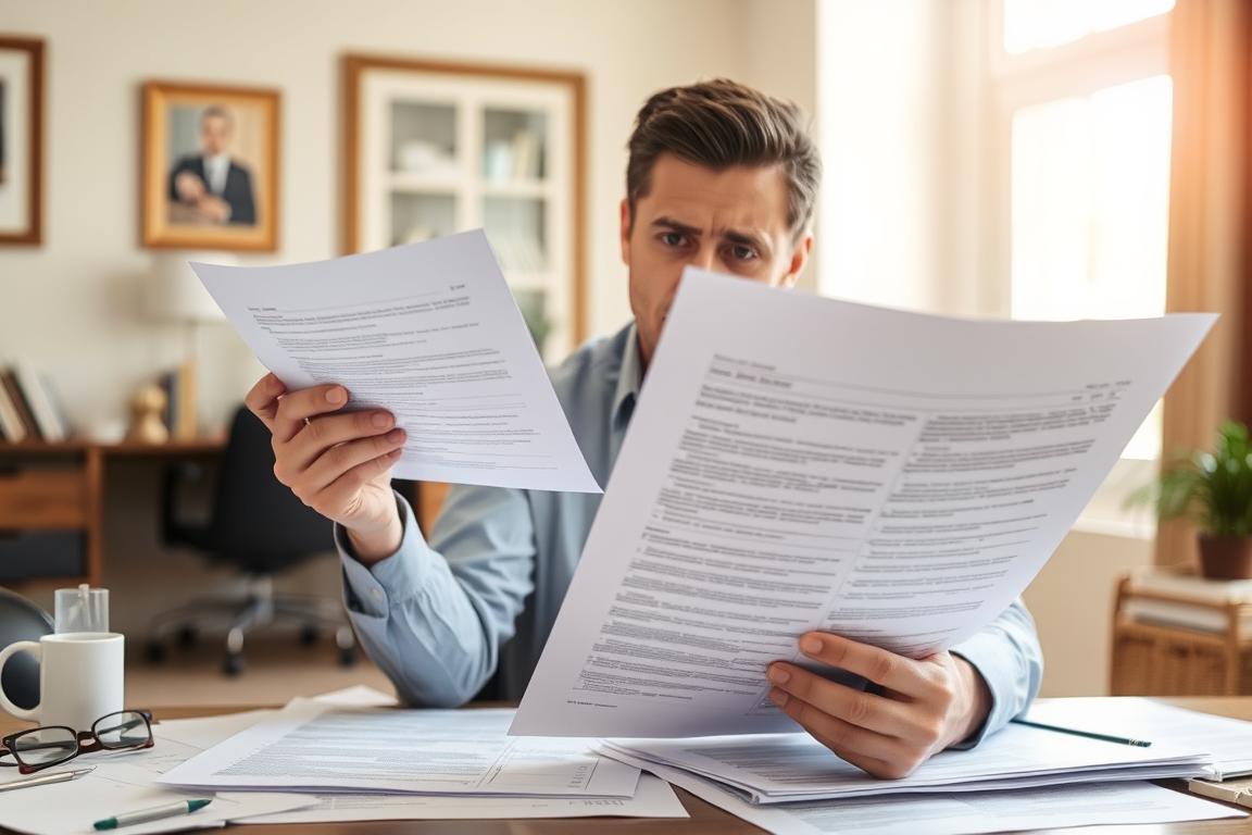 Lawyer checking the document to Put a House in a Trust